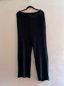 Black Wide Leg Lounge Pants