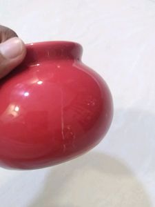 Red Ceramic Pot