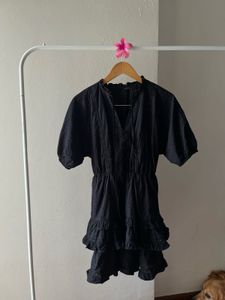 Cute Black Ruffled Dress