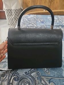 Chic Black &#39;MA&#39; Satchel