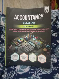 Accountancy Class XII Vol-3