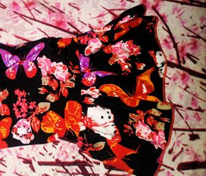 Butterfly Print Crop Top