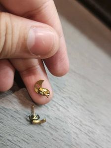 Moon Star Stud Earrings