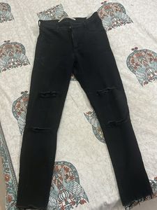 Zara Black Denim Jeans