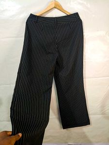 Pinstripe Wide Leg Pants