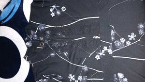A Beautiful Printed Mini Dress Cum Frok