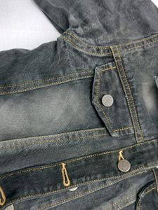 Solid Cropped Denim Women Jacket