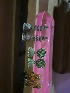 Earrings Jhumkas Set