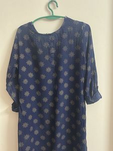 Elegant Blue Printed Kurta