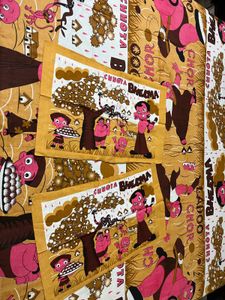 cartoon Printed double bed Bedsheet