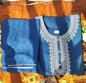 Sea green Kurti Set For Women