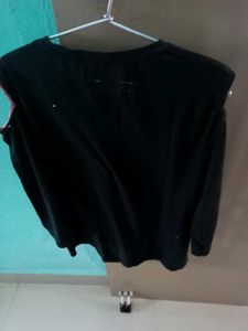 Floral Embroidered Cold Shoulder Top