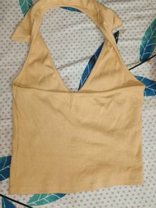 Tan Halter Tank Top