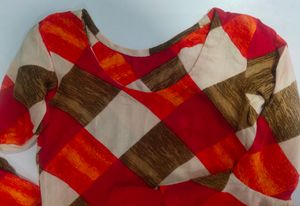 Stitched Kurti with Flared Sleeves