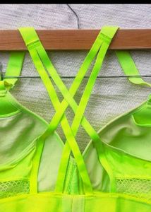 Neon Yellow Sports Bra
