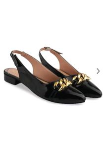 Black Slingback Flats