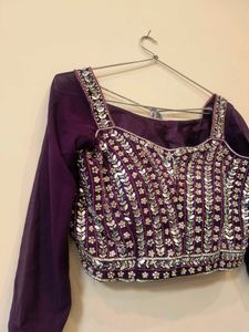 Embroidered Purple lehnga choli 💜