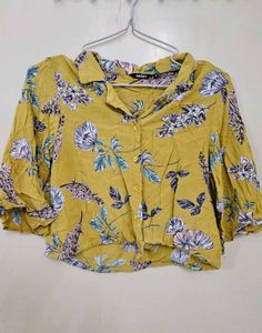 NUON Mustard Flower Top