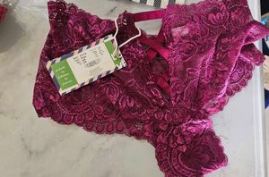 N-Gal Lacy Thong Purple Colour