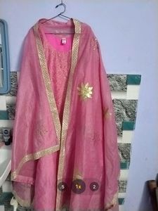 Pink Embroidered Kurta Set