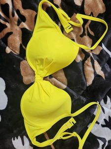 Neon Yellow Bra