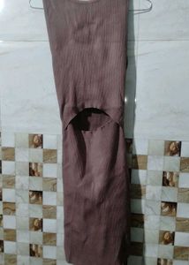 Stretchable Brown Dress