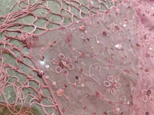 Pink Sequin Fairycore Ethereal Triangle scarf