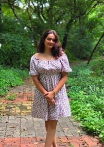 Floral Off-Shoulder Mini Dress