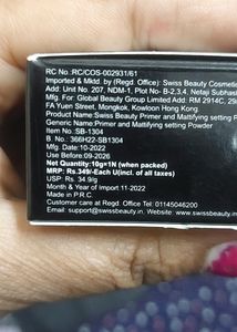 Swiss Beauty Prime&#39;nset Setting Powder