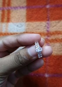 Sparkling Silver Ring Set