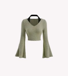 Bell Sleeve Crop Top