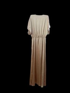 Mango Elegant Gold Maxi Dress