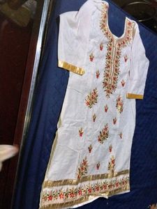 Elegant White Embroidered Salwar Kameez