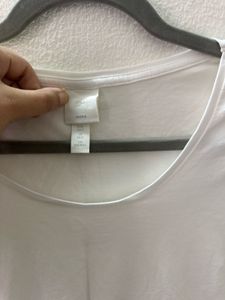 H&amp;M White Fitted Top