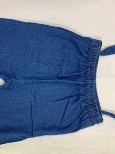 Denim Wide Leg Pants