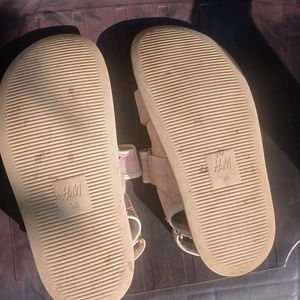 H&amp;M Pink &amp; White Sandal
