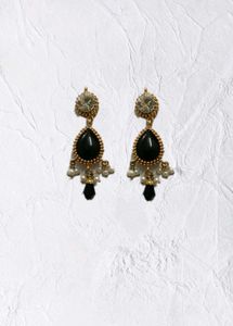 Black And Gold Earrings