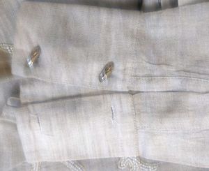 branded shirt in linen n heavy