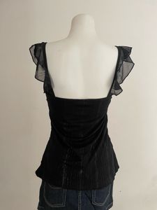 Elegant Black Embellished Top