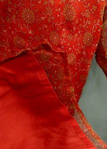 Elegant Red Floral Printed Kurta