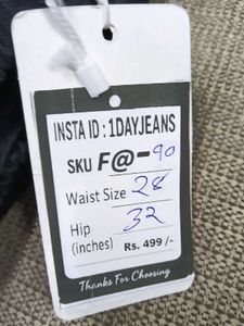 F@90 Size-28 Straight Jeans