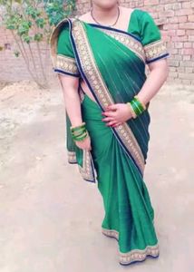 Heavy Green Saree 💚