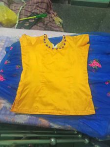 Midi Gold And Blue Colour 36&#34;Size