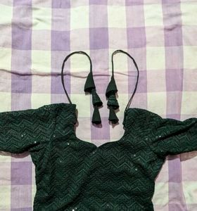 Emerald Green Embroidered Kurti