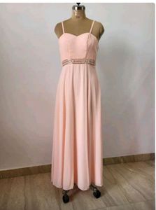 Elegant Pink Maxi Dress