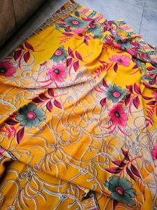 Beautiful Yellow Sharee
