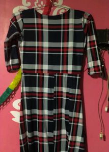 Plaid Midi Dress