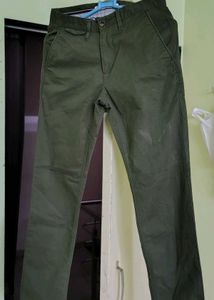 Zara Olive Green Causal Pant