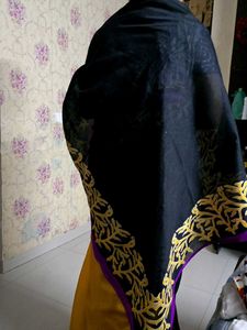 Yellow &amp; Purple Sari