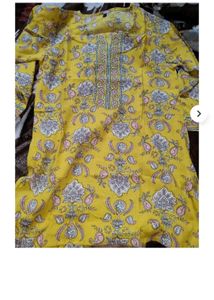 Yellow Floral Print Tunic